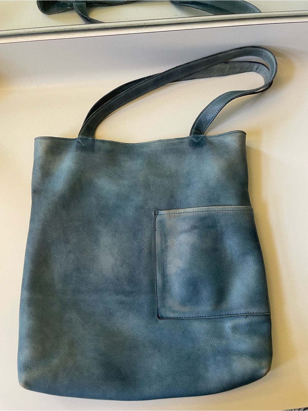 Latico Leather Shoulder Tote Bag in Teal